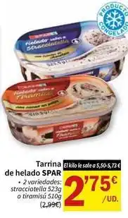 SPAR Spar - tarrina de helado oferta