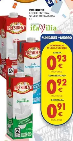 CashDiplo Président - leche entera oferta