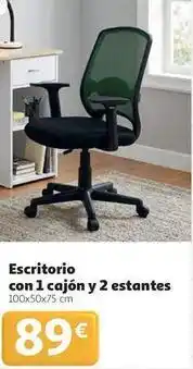 Alcampo Escritorio con 1 cajón y 2 estantes oferta