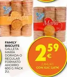 CashDiplo Family biscuits - biscuits galleta maria dorada o regular formato ahorro oferta