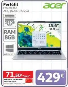Alcampo Acer - portátil oferta