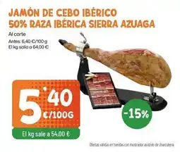 AhorraMas Azuaga - jamon de cebo iberico 50% raza iberica sierra oferta