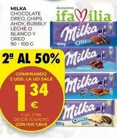 CashDiplo Milka - chocolate oreo, chips ahoy, bubbly leche o blanco y oreo oferta
