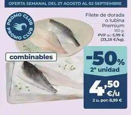 La Sirena Premium - filete de dorada o lubina oferta