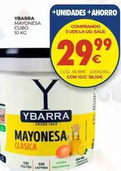 CashDiplo Ybarra - mayonesa cubo oferta