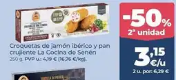La Sirena La cocina de senén - croquetas de jamón ibérico y pan crujiente oferta