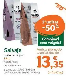 TiendAnimal Salvaje - pienso para perro oferta