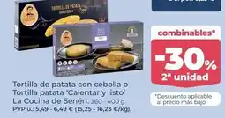 La Sirena La cocina de senén - tortilla de patata con cebolla o tortilla patata oferta