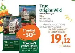TiendAnimal True origins wild - pienso para gato oferta