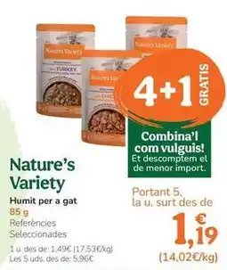 TiendAnimal Nature's variety - humedo para gato oferta