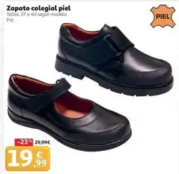 Alcampo Zapato colegial piel oferta
