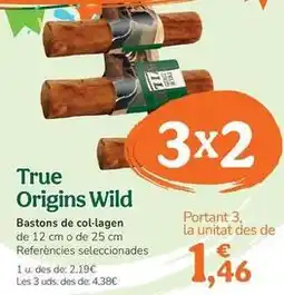 TiendAnimal True origins wild - palos de colageno oferta