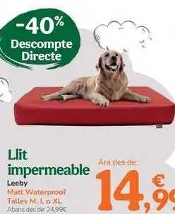 TiendAnimal Leeby - cama impermeable oferta