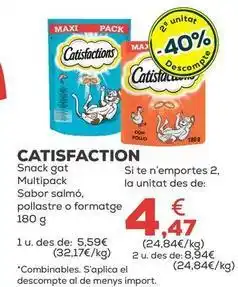 Kiwoko Catisfactions - snack gat multipack sabor salmo oferta
