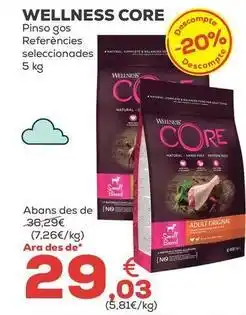 Kiwoko Wellness core - pienso gas oferta