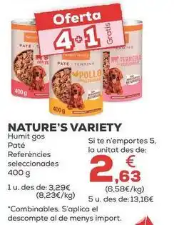 Kiwoko Nature's variety - humedo perro pate oferta