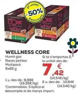 Kiwoko Wellness core - humedo perro razas pequeñas multipack oferta