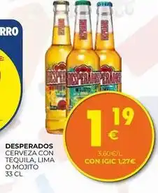CashDiplo Desperados - cerveza con tequila lima o mojito oferta