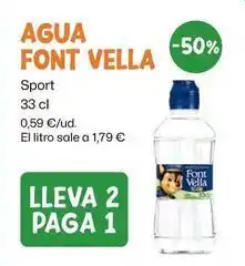 AhorraMas Font vella - agua oferta
