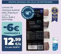 La Sirena Premium - lomos de merluza austral msc oferta