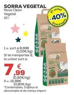 Kiwoko Nova clean - sorra vegetal oferta
