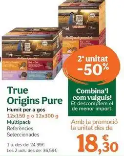 TiendAnimal True origins pure - humedo para perro oferta