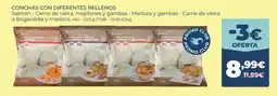 La Sirena Conchas con diferentes rellenos oferta