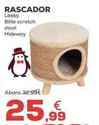 Kiwoko Leeby - rascador billie scratch stool hideaway oferta