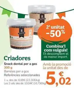 TiendAnimal Criadores - snack dental para perro oferta