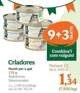 TiendAnimal Criadores - humedo para gato oferta
