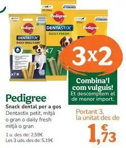 TiendAnimal Pedigree - snack dental para perro oferta