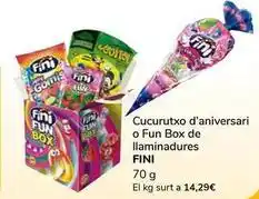 Supeco Fini - cucrutxo d'aniversar o fun box de llaminadures oferta