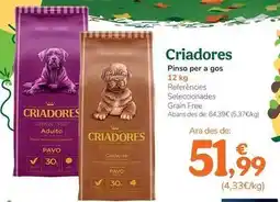 TiendAnimal Criadores - pienso para perro oferta