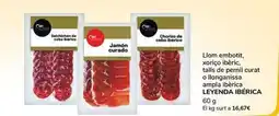 Supeco Legado ibérico - llom embotit, xoriço ibèric, talls de pernil curat o llonganissa ampla ibèrica oferta
