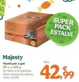 TiendAnimal Majesty - húmedo para gato oferta