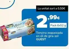 Supeco Guest - tonyina esqueixada en oli de gira-sol oferta