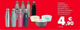 Supeco Ampolles isotèrmiques estampades o bàsiques, bol acer inoxidable amb tapa oferta
