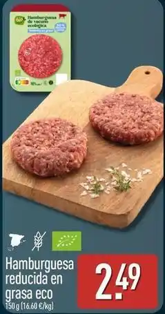 ALDI Hamburguesa reducida en grasa eco oferta