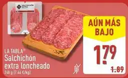 ALDI La tabla - salchichon extra loncheado oferta