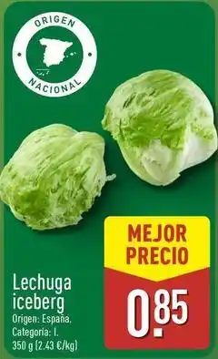 ALDI Lechuga iceberg oferta