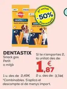 Kiwoko Dentastix - snack gas petit o mitja oferta