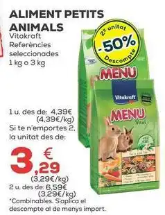 Kiwoko Vitakraft - alimento petits animals oferta
