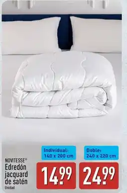 ALDI Novitesse - edredon jacquard de satén oferta