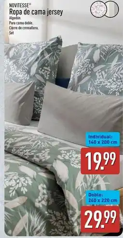 ALDI Novitesse - ropa de cama jersey oferta