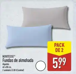 ALDI Novitesse - fundas de almohada oferta