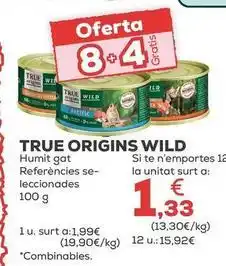 Kiwoko True origins - wild humedo gato oferta