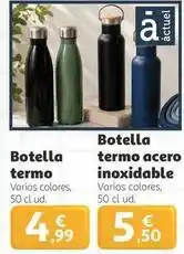 Alcampo Botella termo inoxidable oferta
