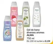 Alma - gel de bany diverses aromes
