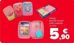 Supeco Estoig plumier sweet amb material oferta
