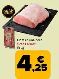 Supeco Llom en una peça gran format oferta
